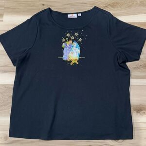 Quacker Factory Nativity Christian Sequin Short Sleeve Shirt Women’s XXL